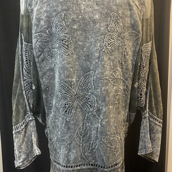 93🤗476-Violet You Are Like A Butterfly🦋 Wing Blouse - Picture 7 of 16